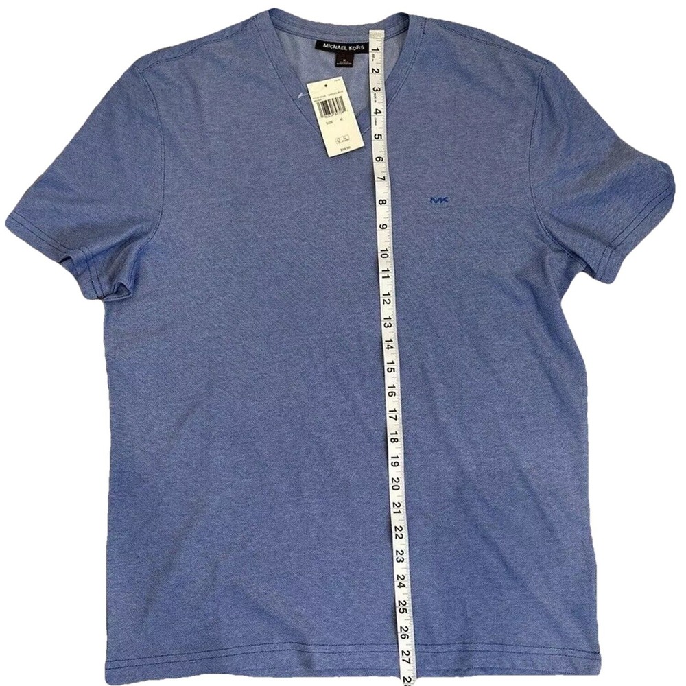 NWTs Mens Michael Kors Size Medium Grecian Blue Holiday 1 Short Sleeve